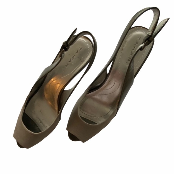 Tahari Halle Open Toe Slingback Heel - Picture 2 of 9